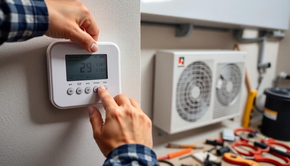 adjust thermostat temperature settings
