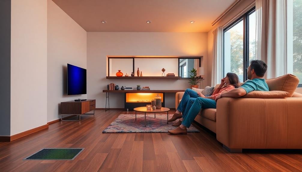 air driven radiant floor heating