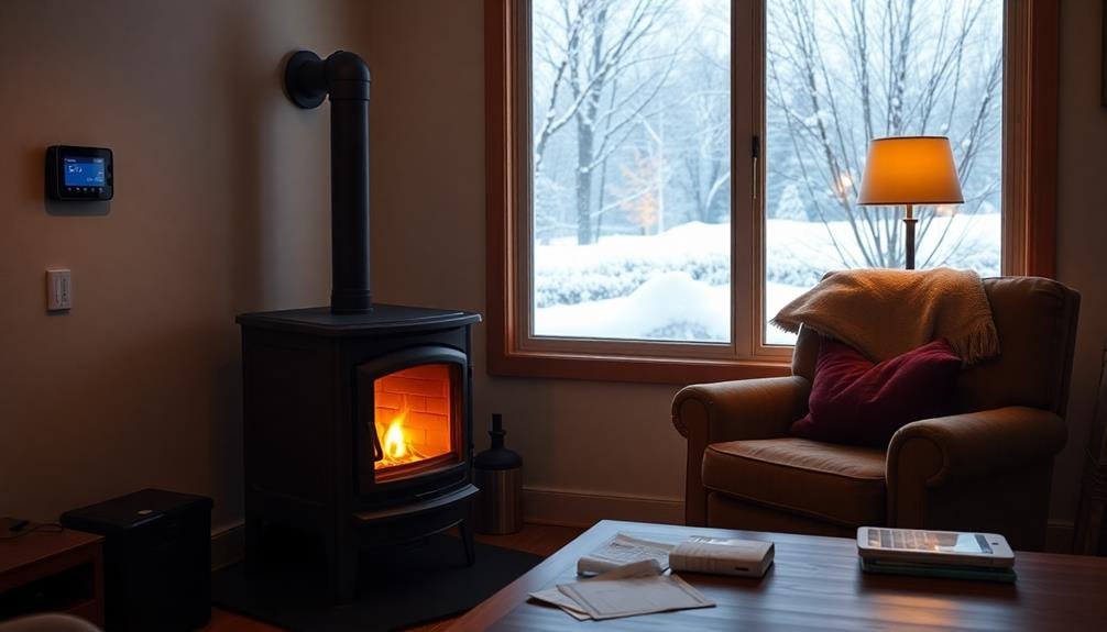 assess pellet stove efficiency