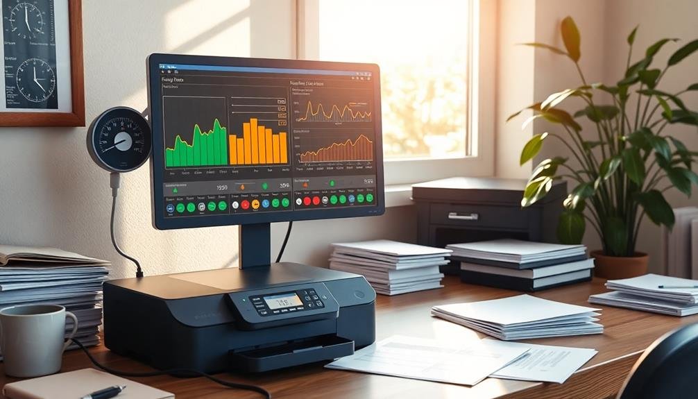 assessing printer scanner utilization
