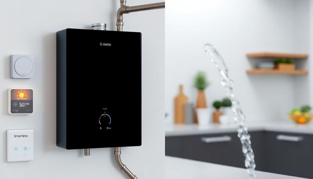 automated tankless water heating