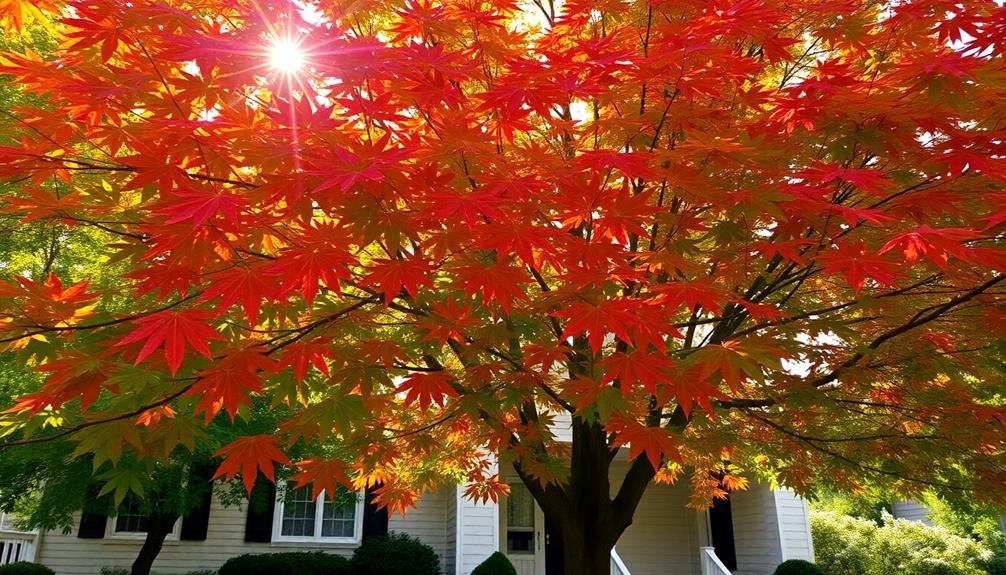 autumn foliage vibrant colors