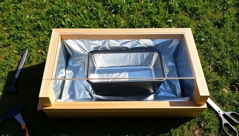 building solar oven frame