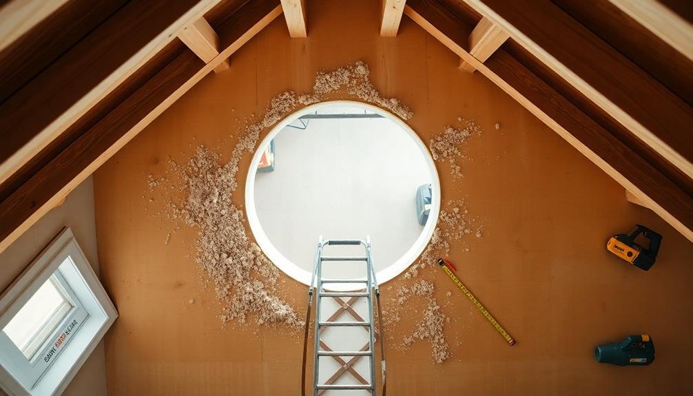 ceiling opening installation procedure