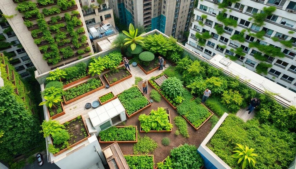 city farming and green spaces