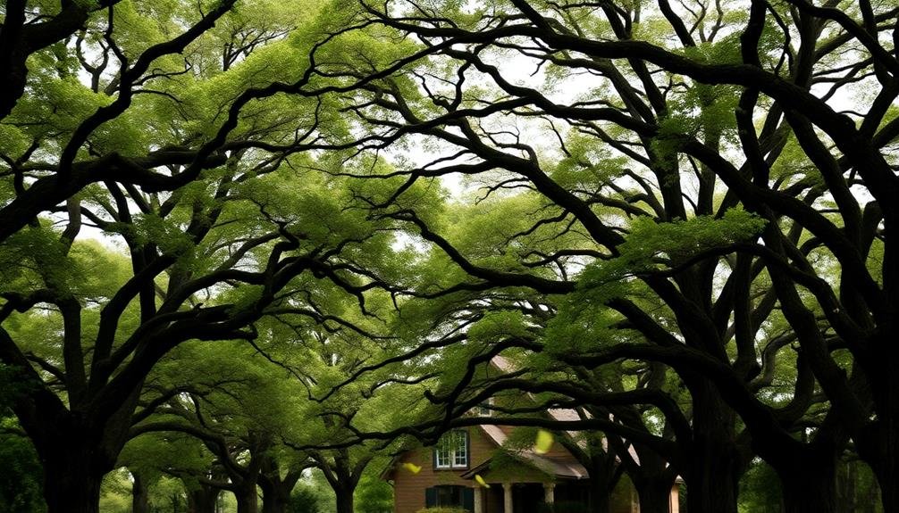 deciduous trees provide windbreaks