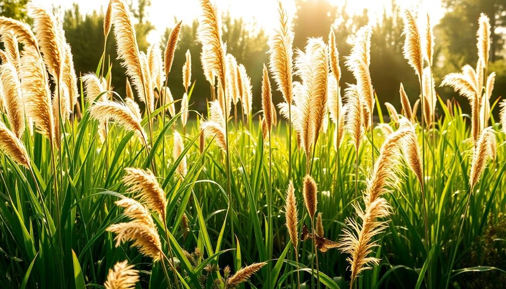 decorative grass varieties showcased