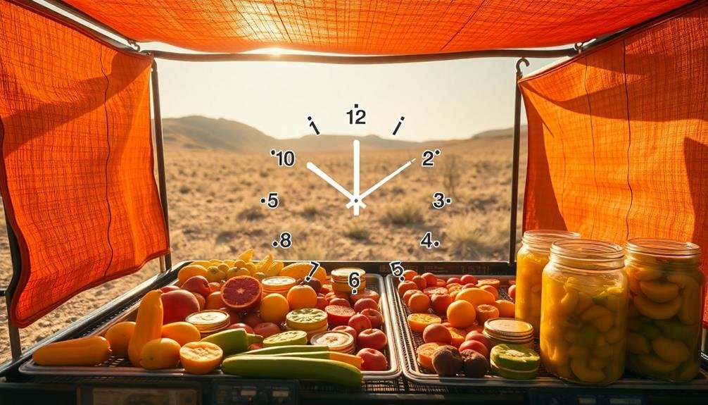 dehydration preservation schedule timeline