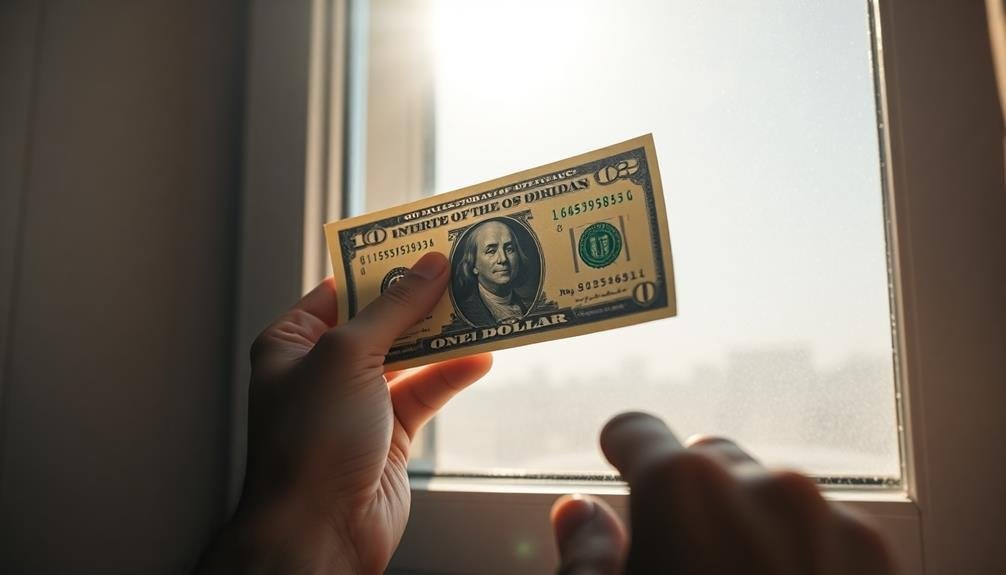 dollar bill air test