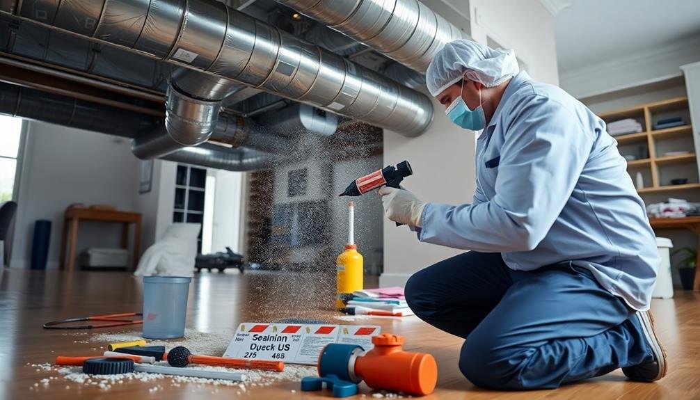 duct sealing preparation steps