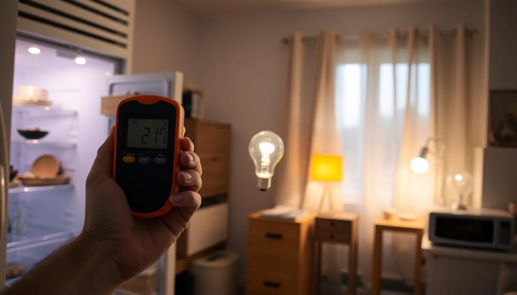 evaluate lighting and appliances