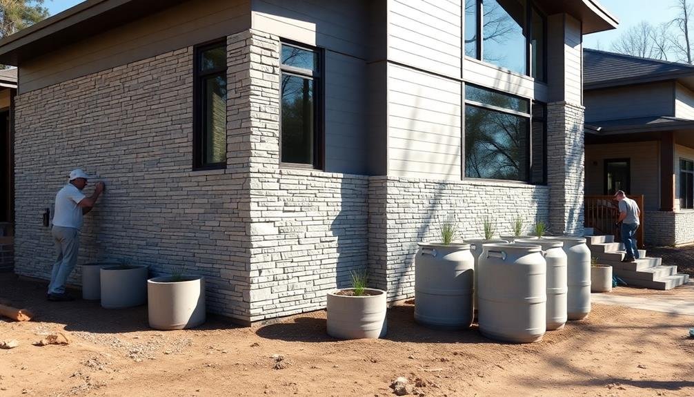 exterior thermal mass enhancement