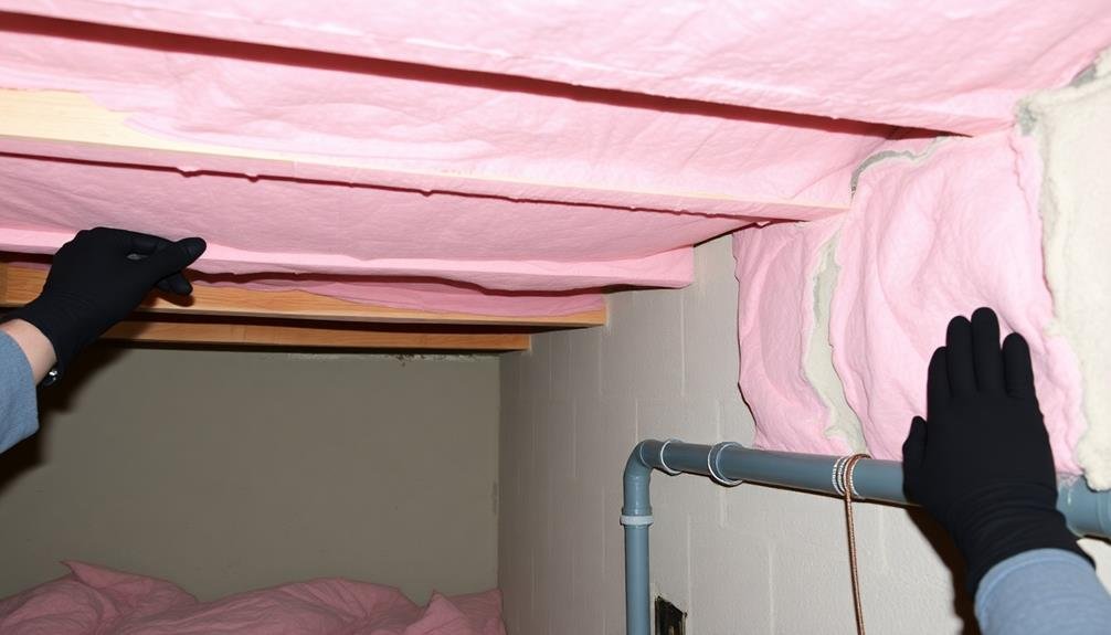 fiberglass insulation batts installation