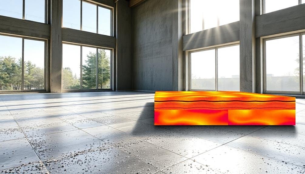 floor design with thermal mass