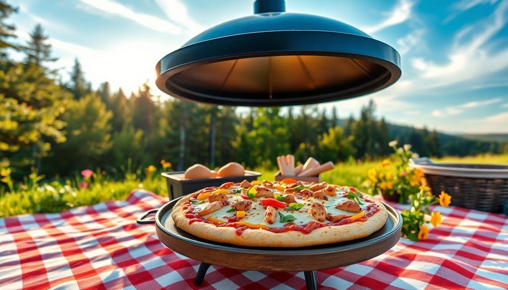 grilled chicken solar pizza