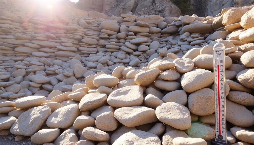 heat storage in rock beds