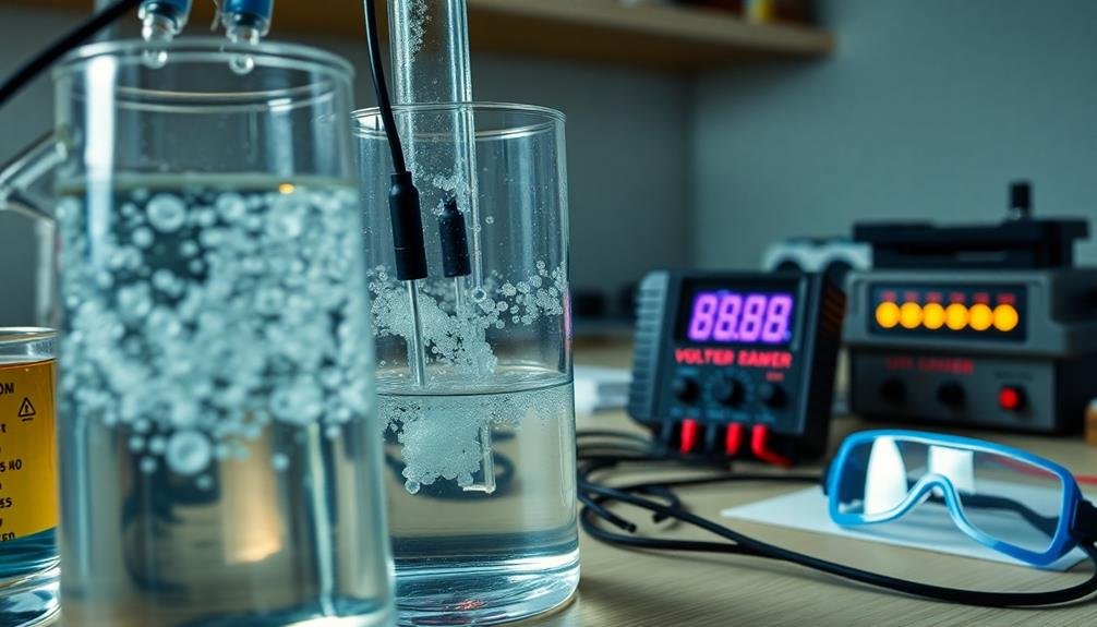 hydrogen production electrolysis setup
