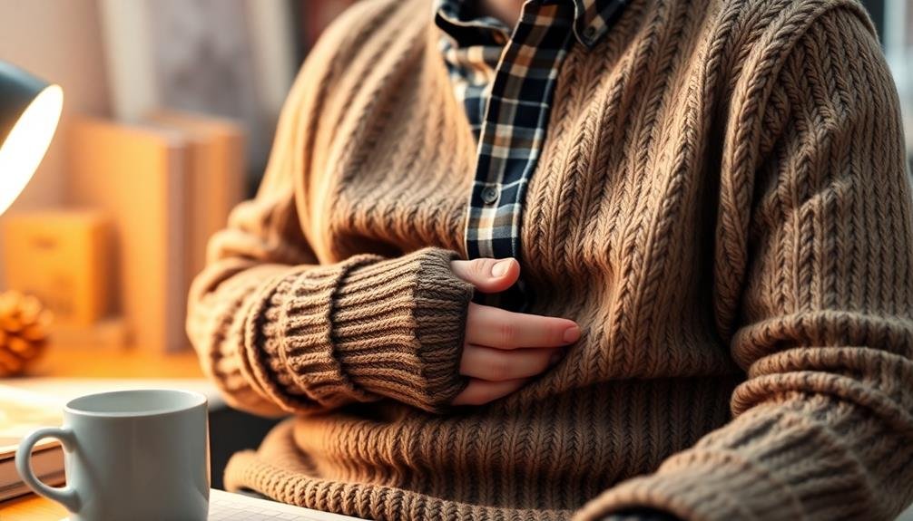layered clothing for warmth