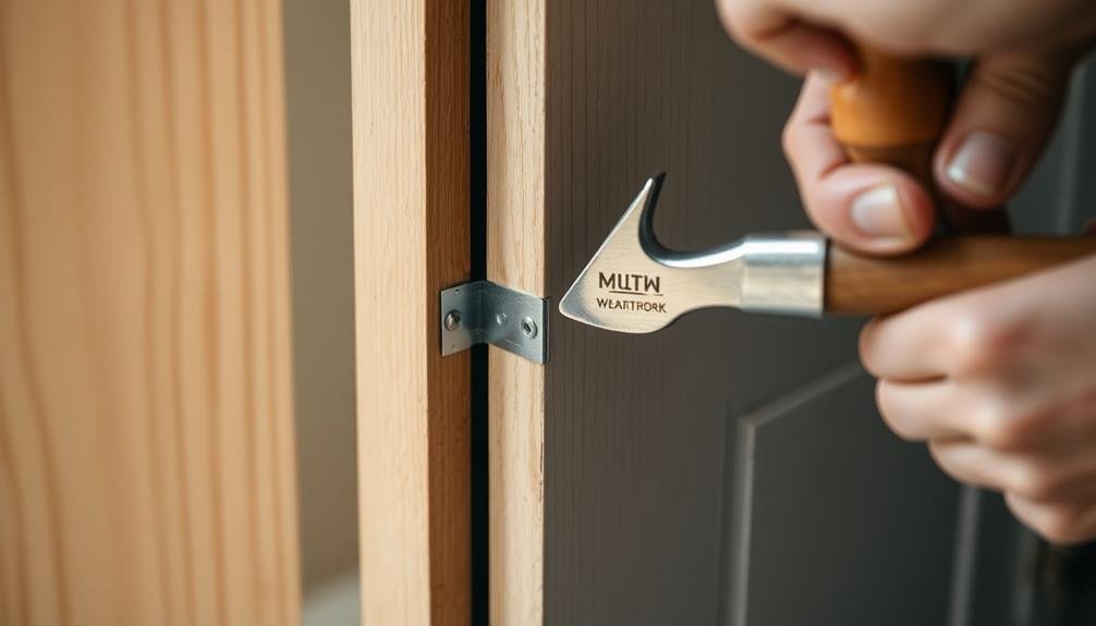 nail on weatherstripping installation