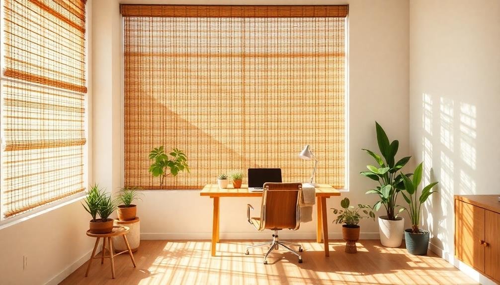 natural bamboo window coverings