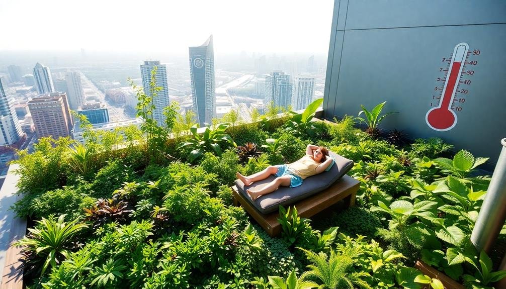 natural cooling with green roofs