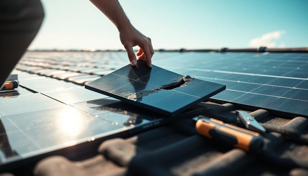 photovoltaic roof tile repair