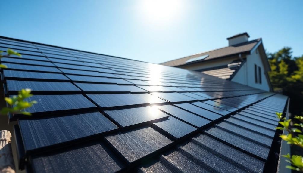 photovoltaic tiles for roofing