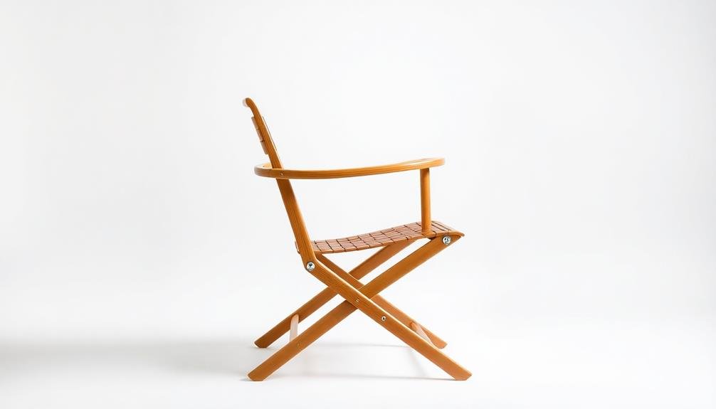 portable bamboo folding chair