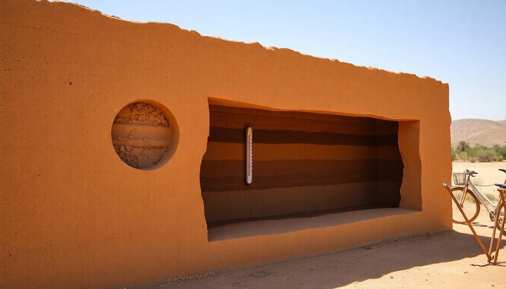 rammed earth temperature regulation