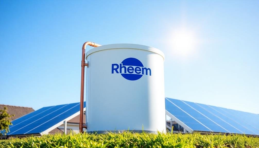 rheem solar water tank