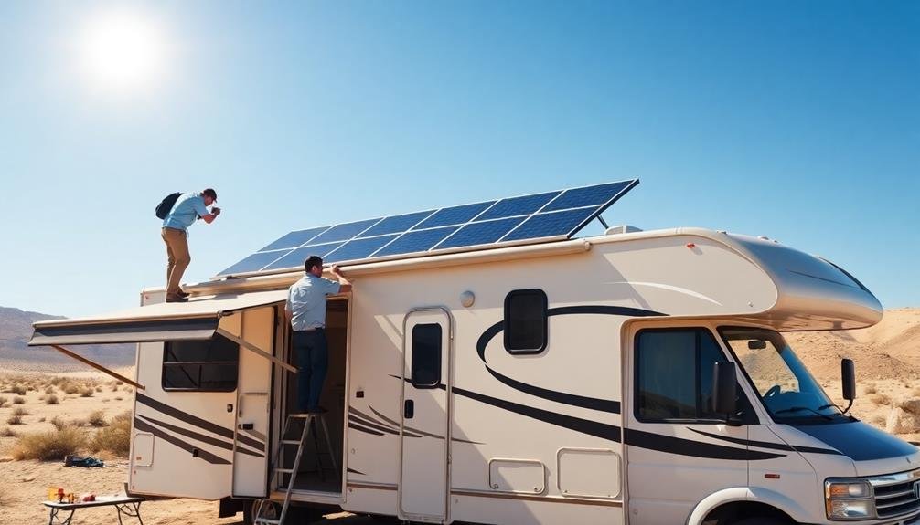 rv solar panel installation tips