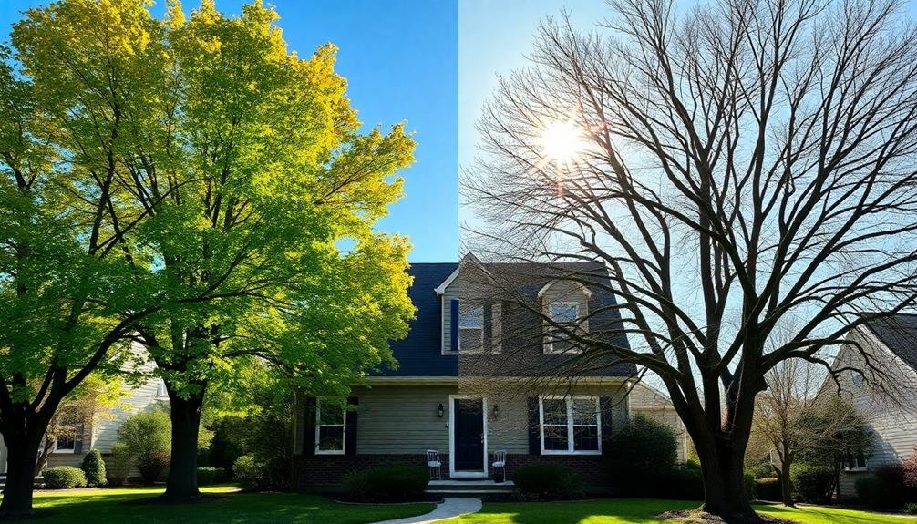 seasonal advantages of deciduous trees
