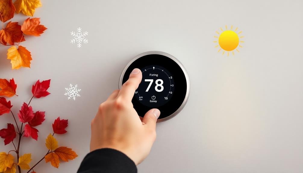 seasonal temperature control changes