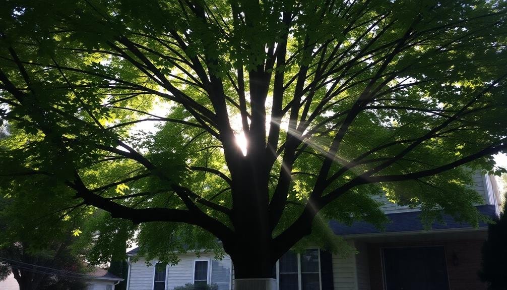 shade trees provide cooling