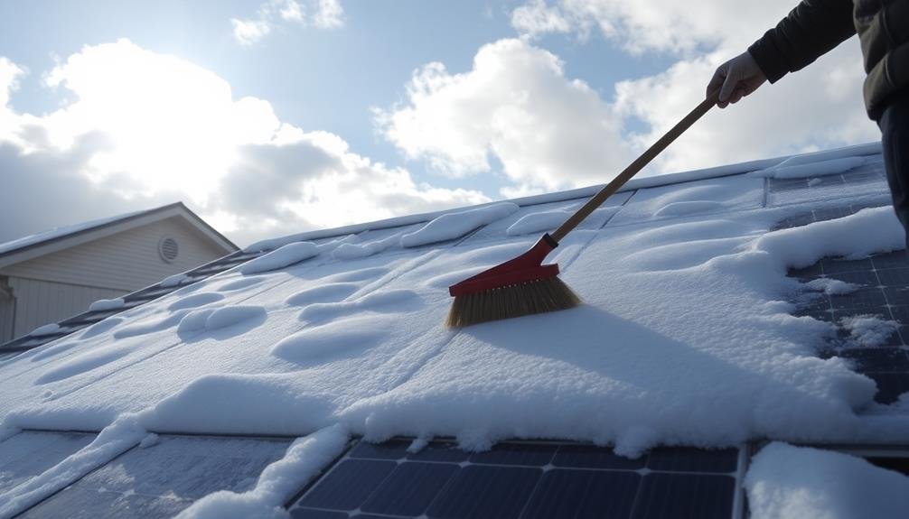 snow removal techniques for solar panels