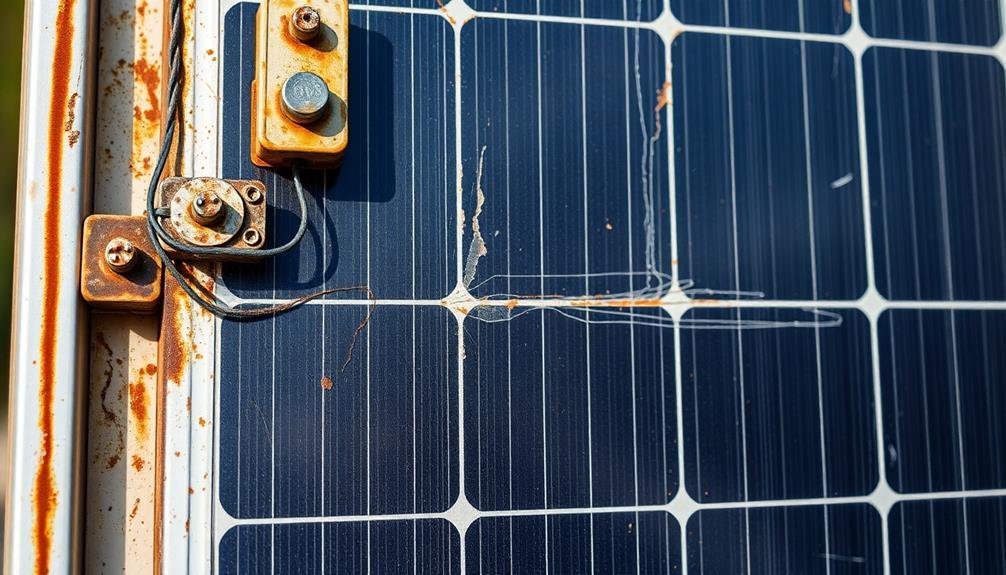 solar panel component degradation