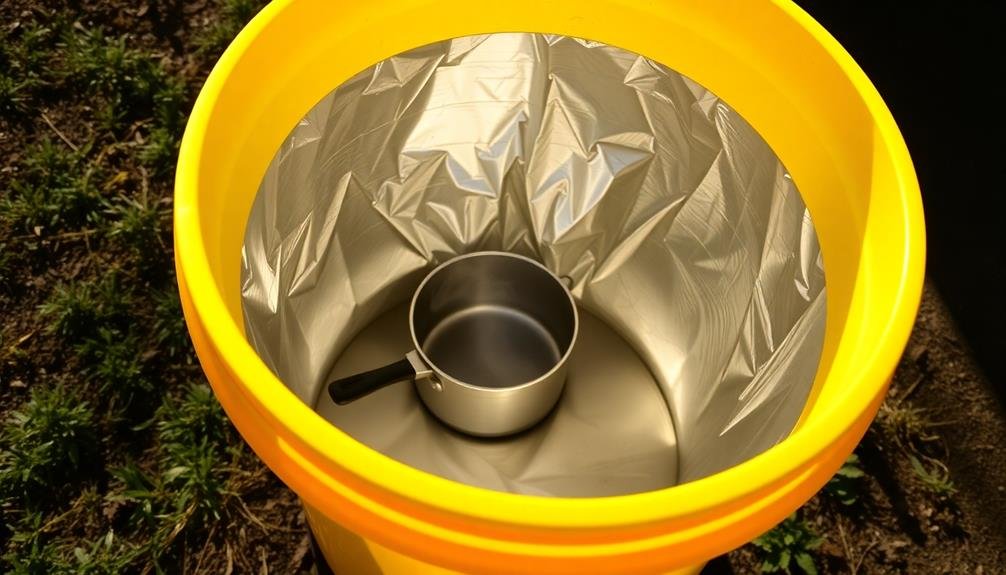 solar powered cooking device