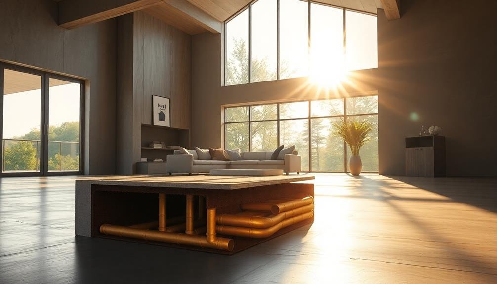 solar powered radiant floor heating