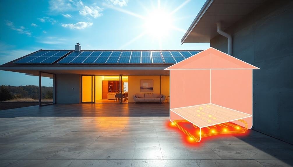 solar radiant heating system