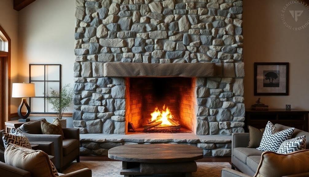 stone fireplaces retain heat