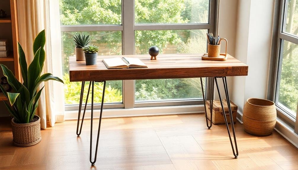 sustainable reclaimed wood desks