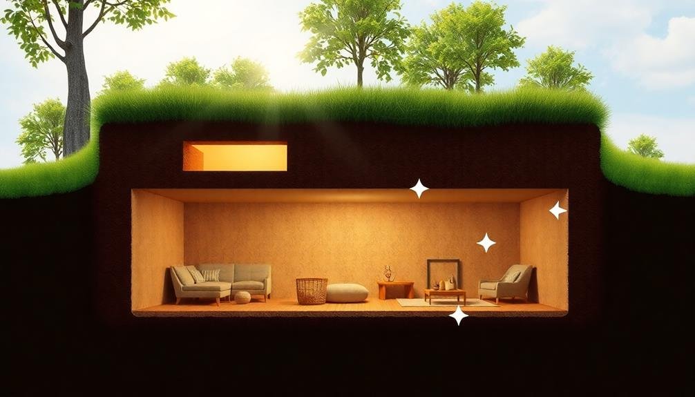 underground homes temperature regulation