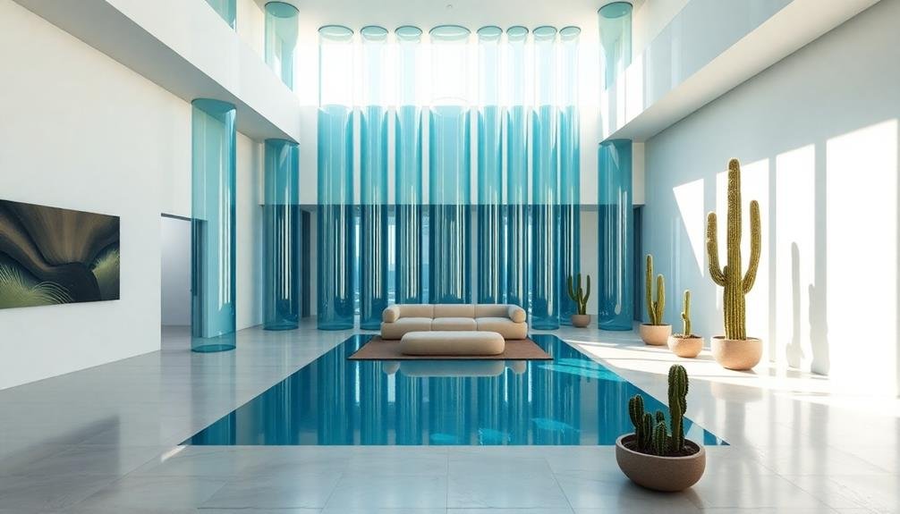 water filled structural support columns