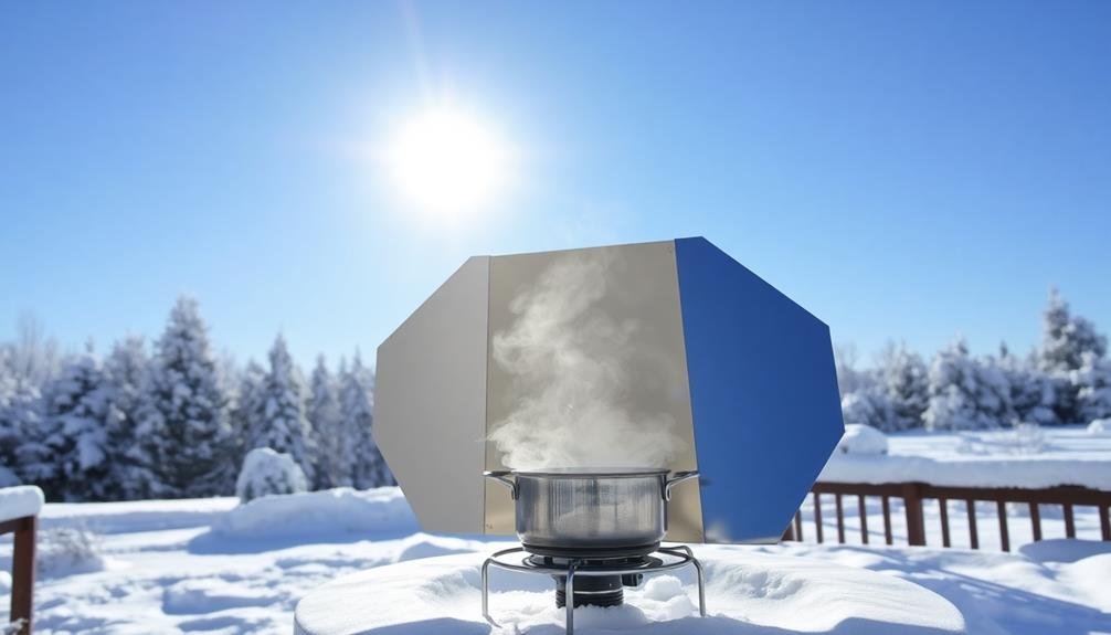 winter solar cooking tips
